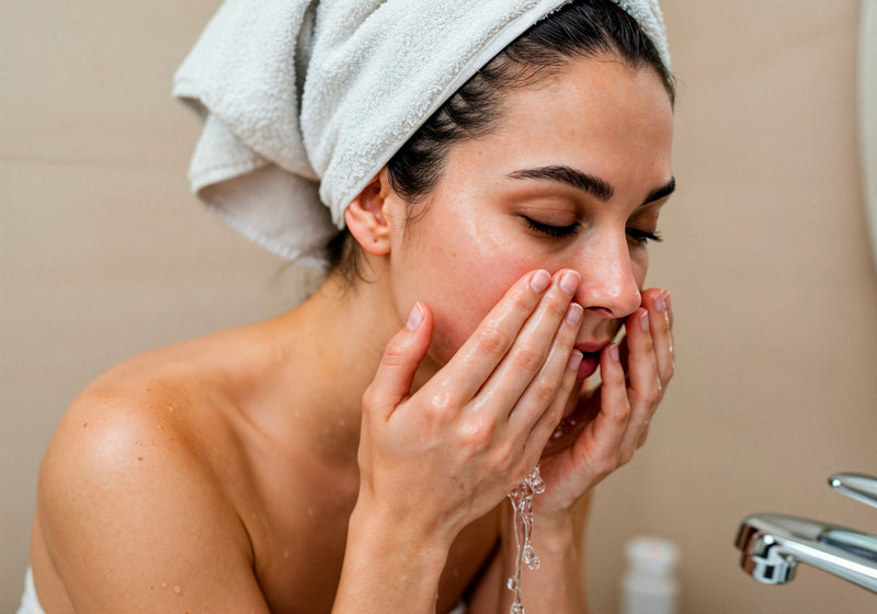 Reinige dein Gesicht